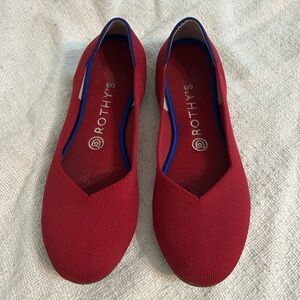 Rothy’s Cherry Red Flats
